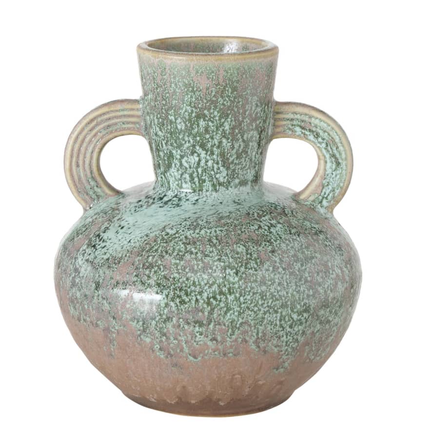 &Quirky Peruya Rustic Green Glaze Vase