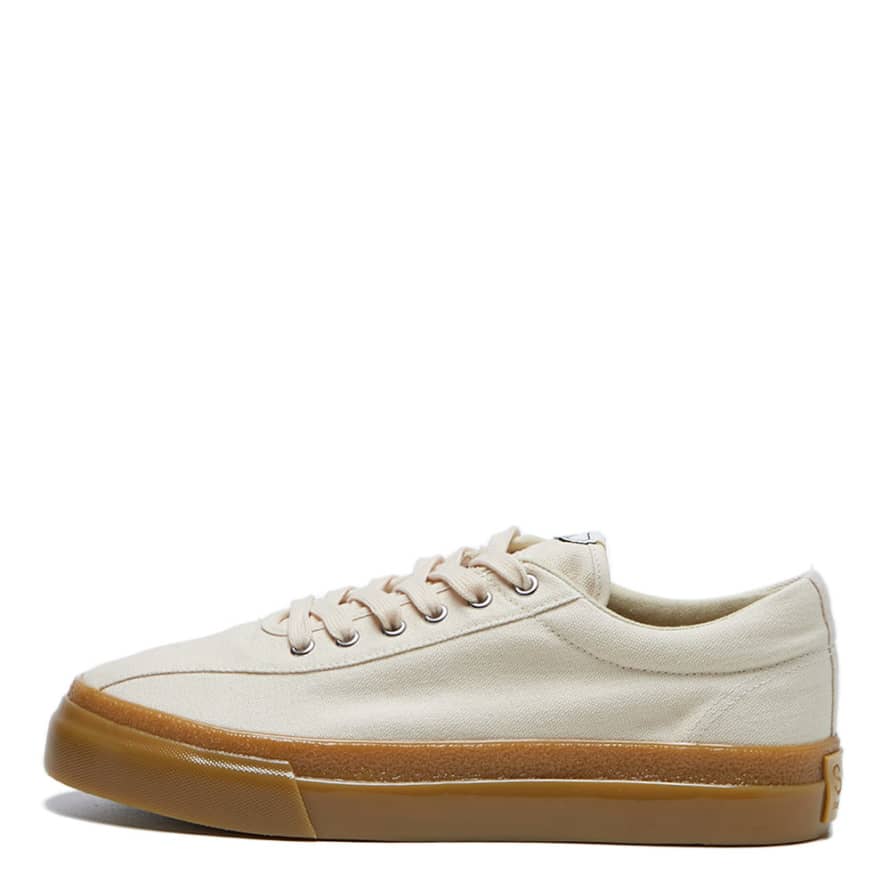 Stepney Workers Club Ecru and Gum Dellow Canvas Trainers