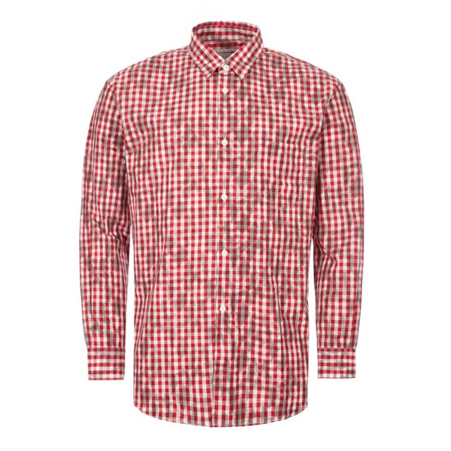 Comme Des Garcons Red Check Shirt