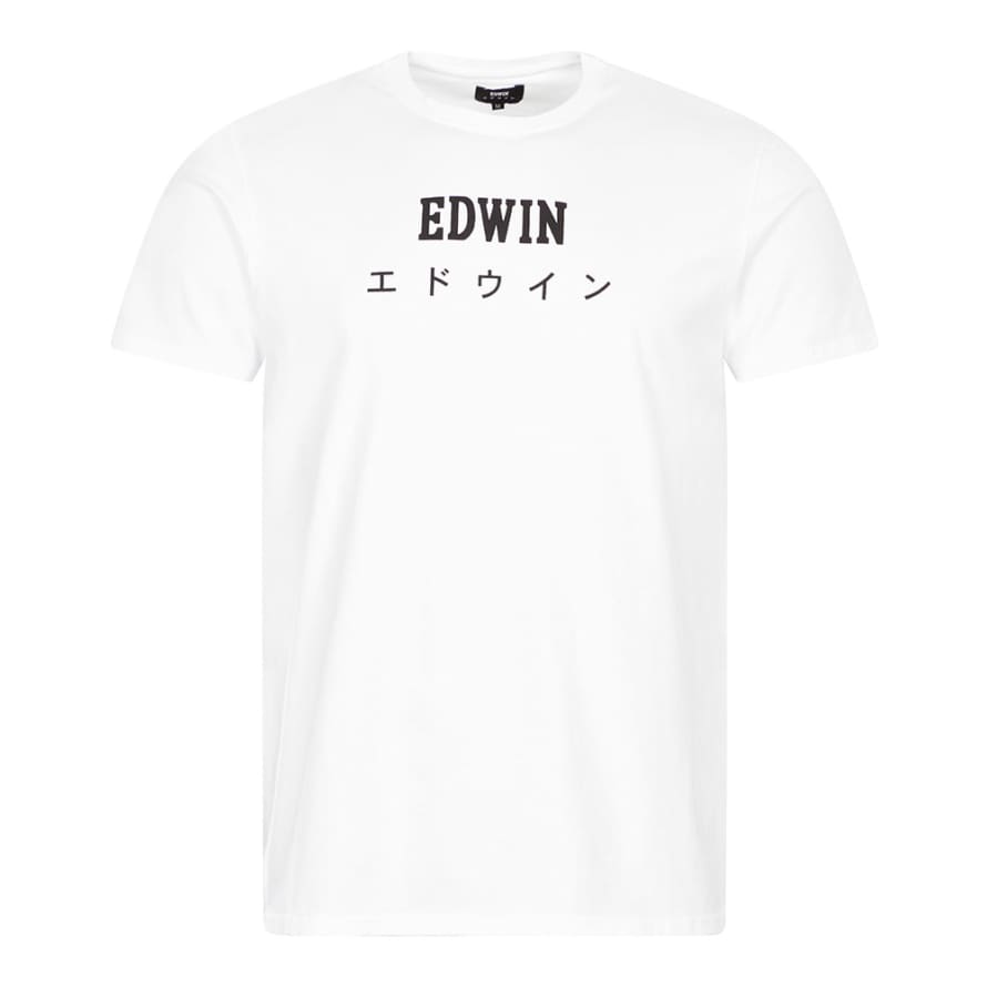 Edwin White Japanese LogoT Shirt  