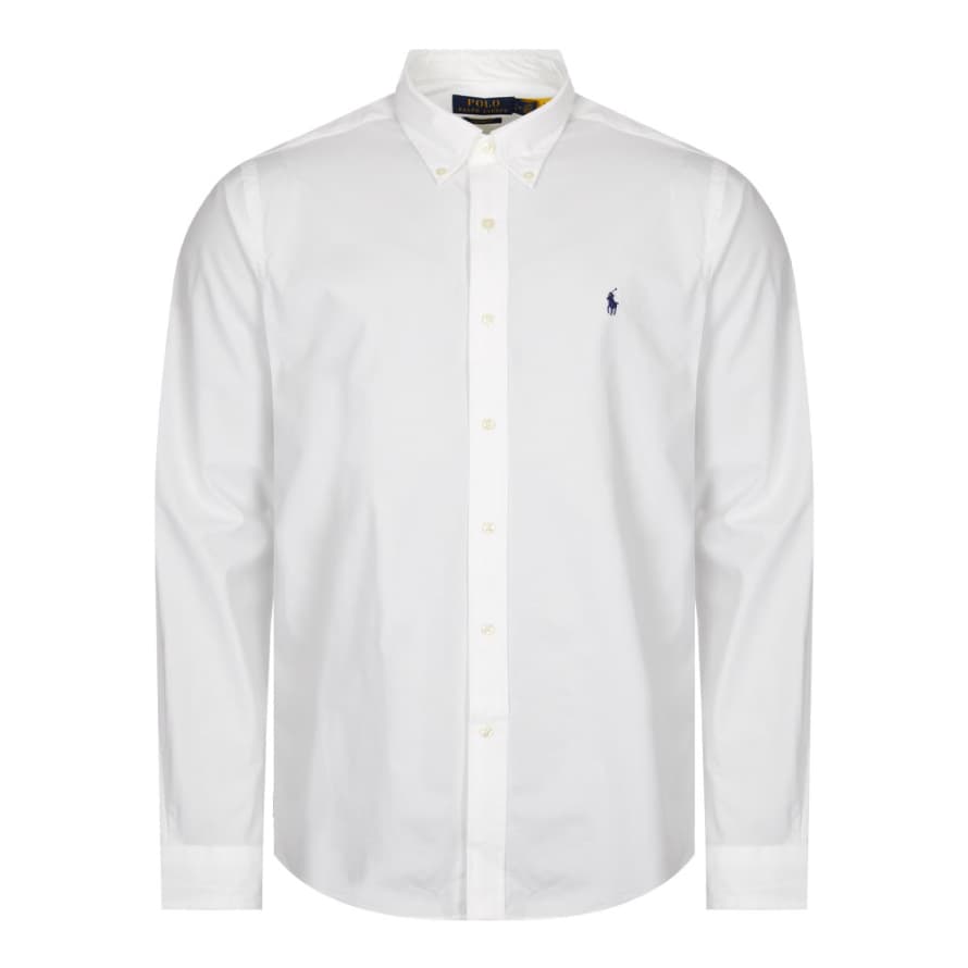 Polo Ralph Lauren White Custom Fit Poplin Shirt 