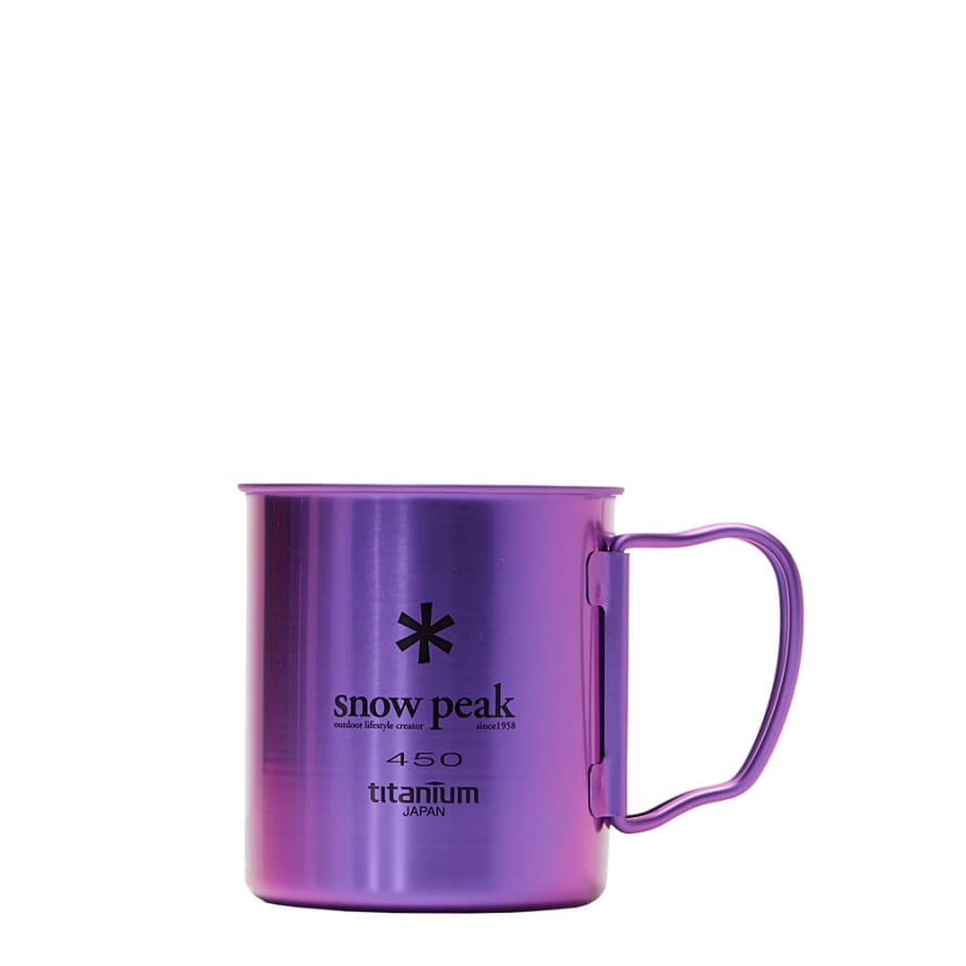 Snow Peak 450 ml Purple Titanium Single Wall Mug 