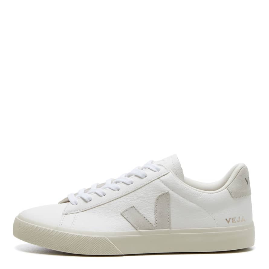 Veja White / Natural Campo Chrome-free Leather Trainers