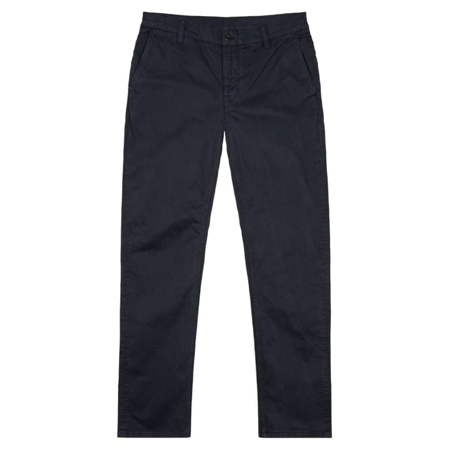 Nudie Jeans Dark Midnight Easy Alvin Chino Trousers
