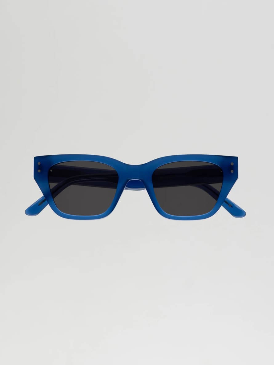 Monokel Eyewear Memphis Blue - Grey Solid Lens Sunglasses 