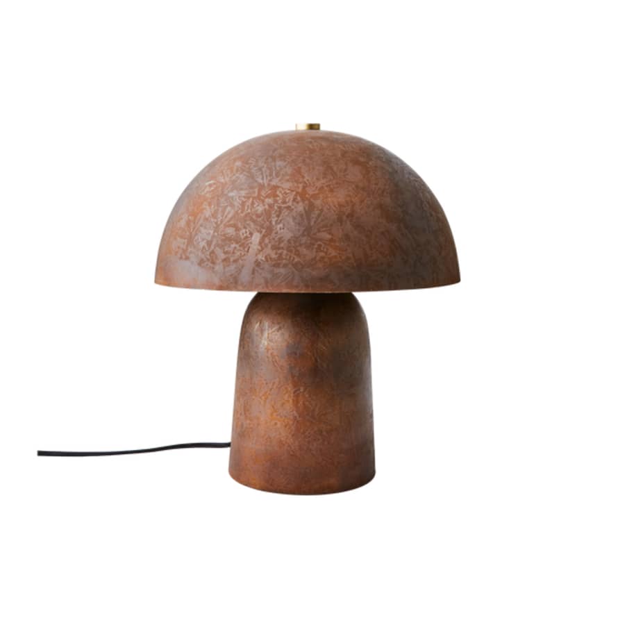 Maitri Fungi Table Lamp M Rusty Brown