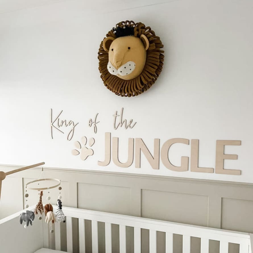 Fox & Bramble King Of The Jungle Wall Lettering