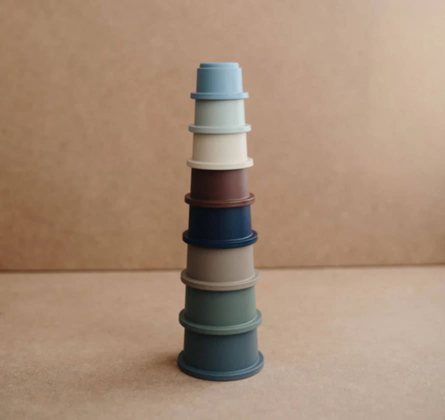 Mushie Forest Stacking Cups 