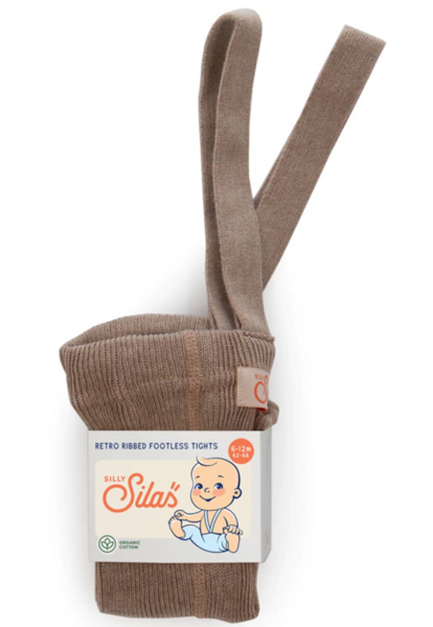 Silly Silas Cocoa Cotton Footless Tights