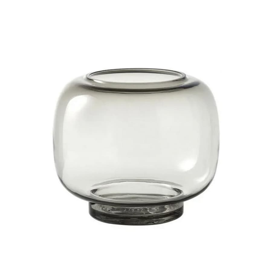 Joca Home Concept 14cm Grey Glass Barrel Vase