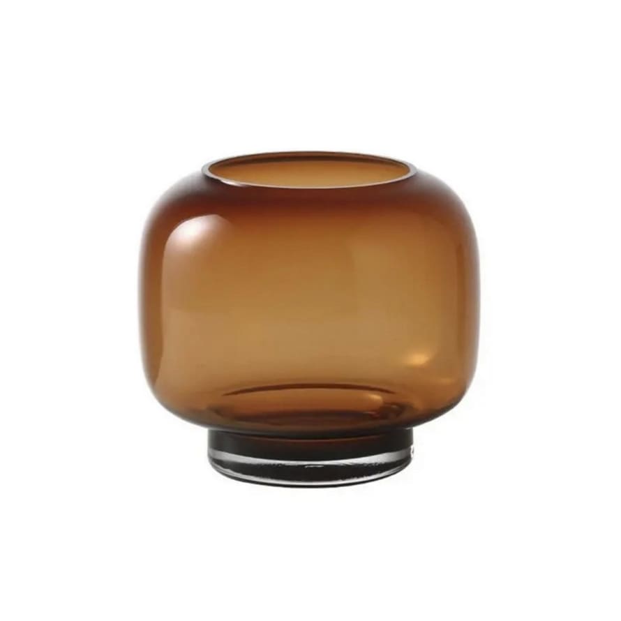 Joca Home Concept 20cm Amber Glass Barrel Vase