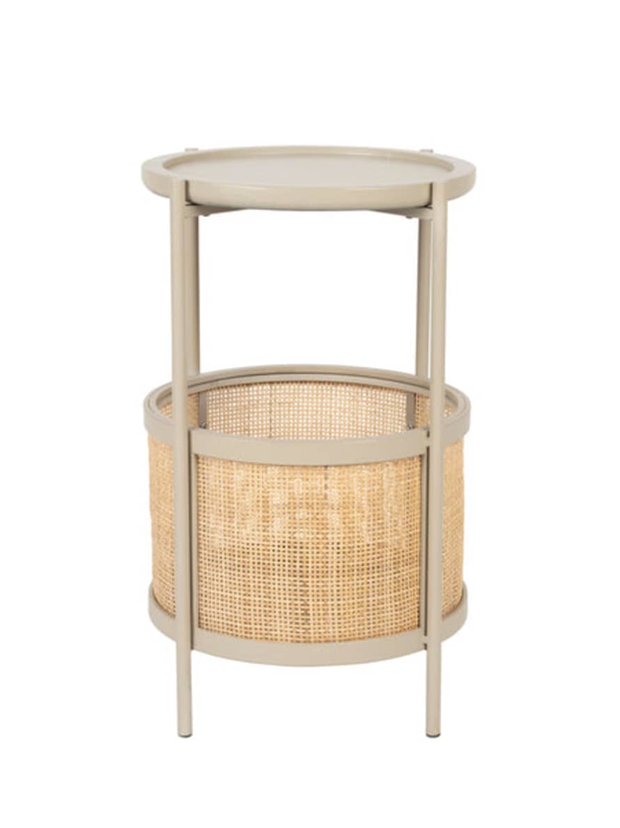 Lillian Daph Marvis Sand Rattan Round Side Table