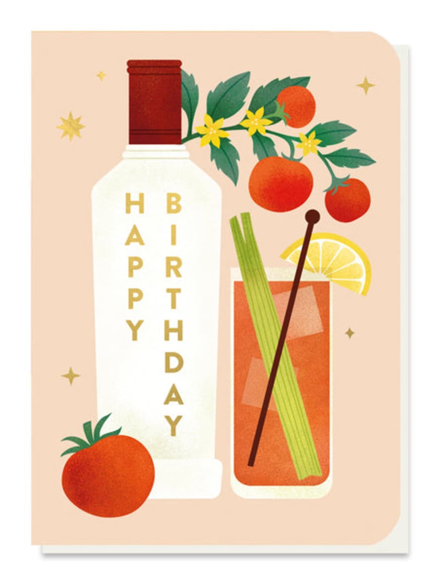Stormy Knight Bloody Mary Birthday - Seed Stick Card