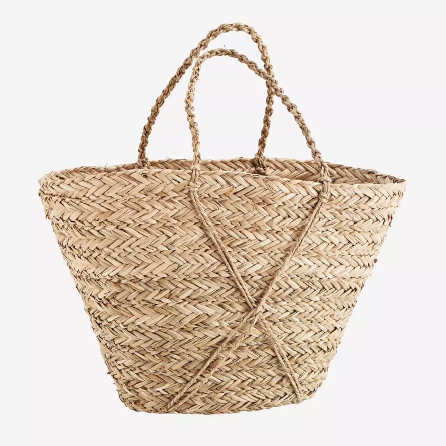 Madam Stoltz Natural Sea Grass Shopper Bag