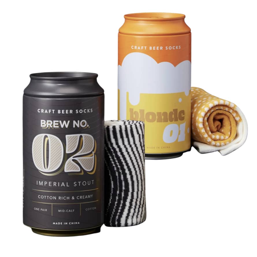 Luckies Of London Craft Beer Socks In A Can