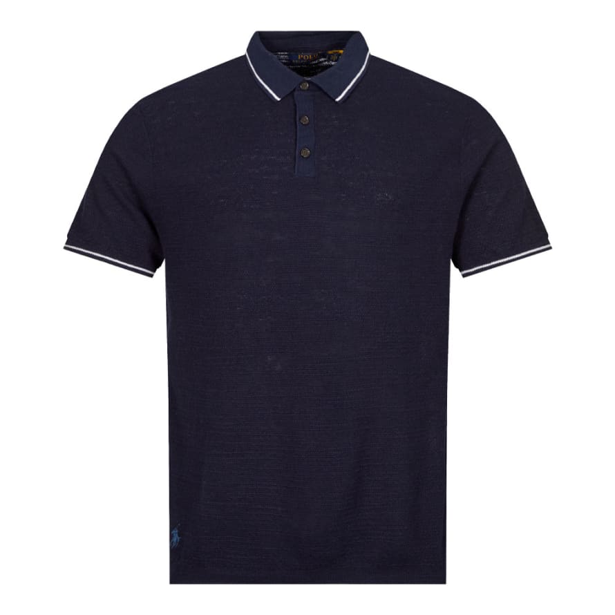 Polo Ralph Lauren Knitted Polo Shirt - Bright Navy