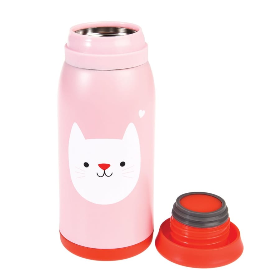 Rex London Cookie The Cat Stainless Steel Bottle.