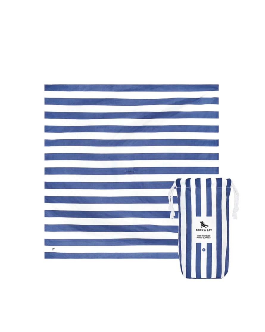 Dock & Bay Picnic Blanket - Whitsunday Blue / Large (170x170cm)
