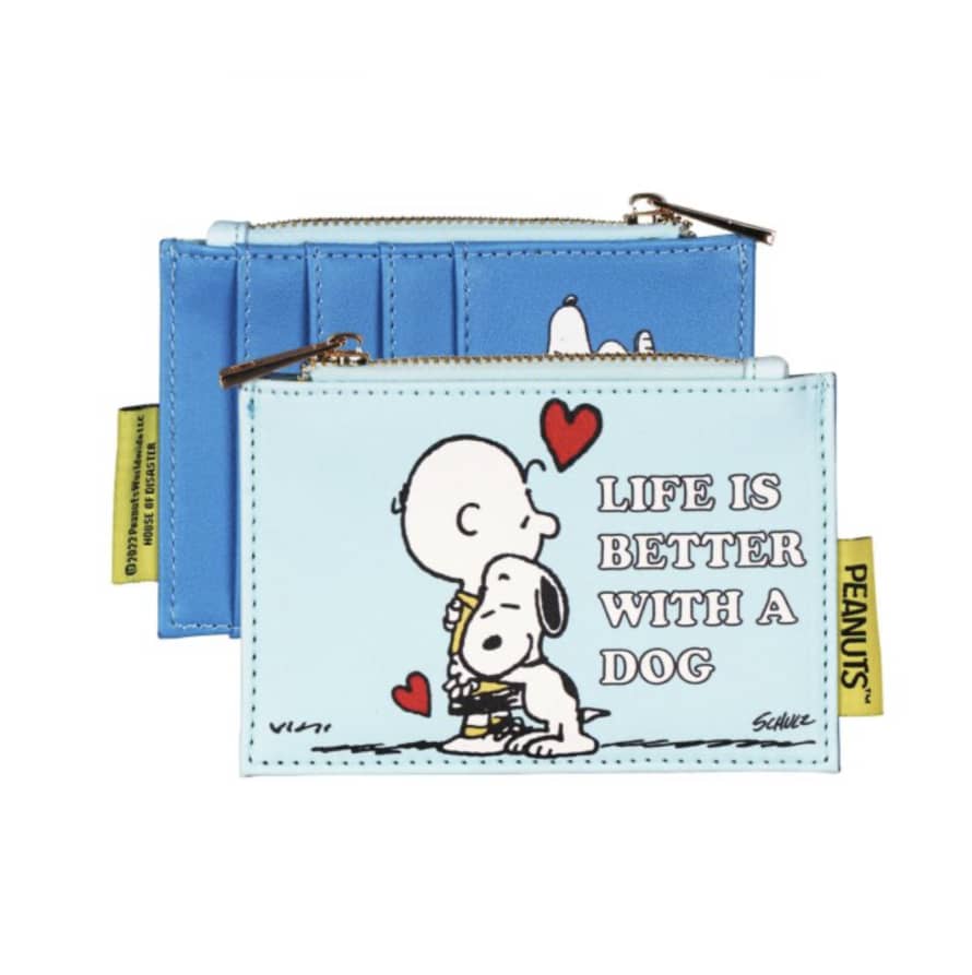 House of disaster Blue Snoopy Credit Card Wallet