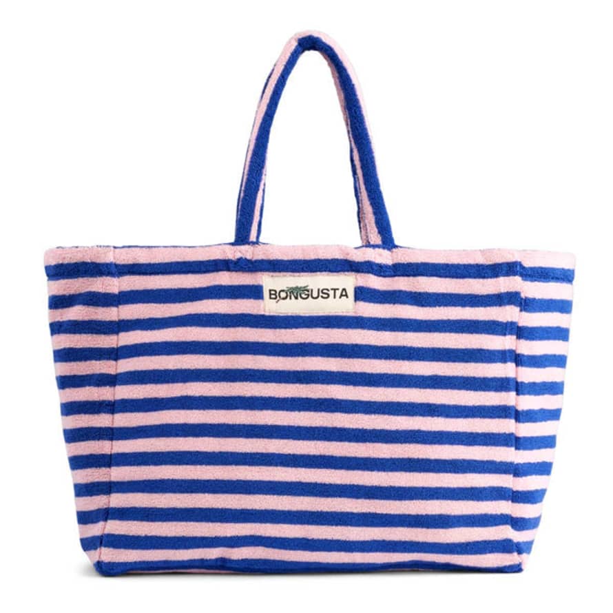 bongusta Naram Weekend Bag Dazzling Blue & Rose Stripe