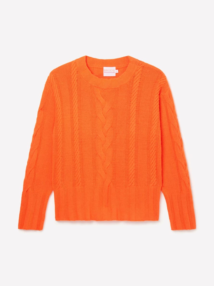 Brodie Cashmere Lilly Cable Jumper