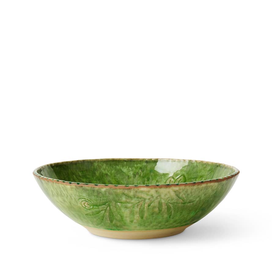 Stahl Ceramics Deep Plate/Bowl in Seaweed