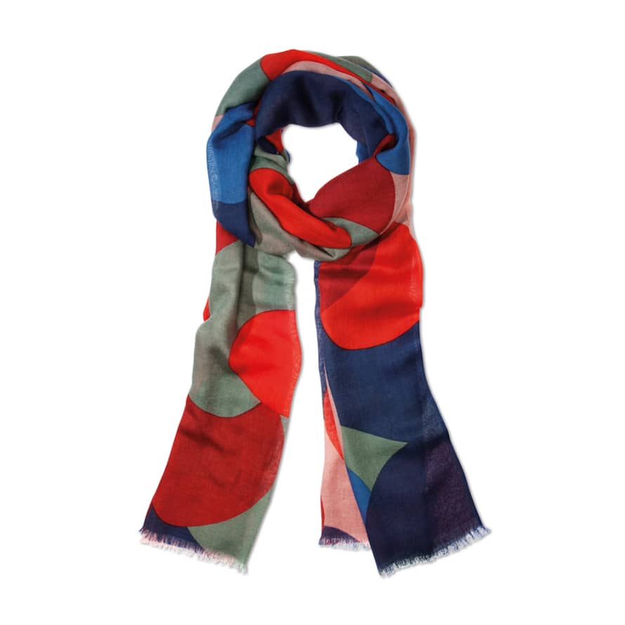 Remember Remember Soft Scarf Florence Design In Wool & Viscose Length 190cm