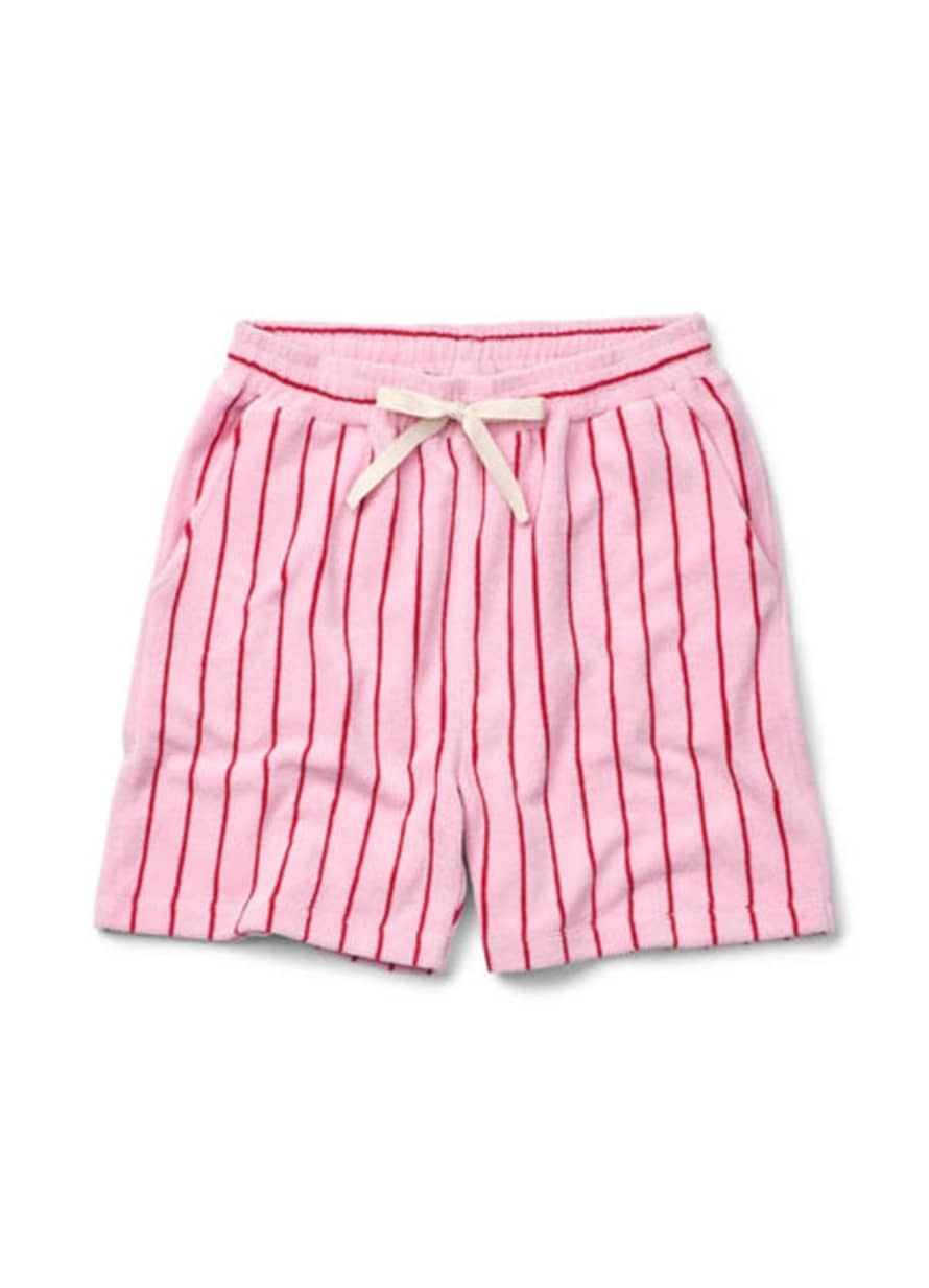 bongusta Naram Shorts, Baby Pink & Ski Patrol Red Stripe
