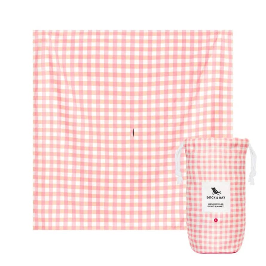 Dock & Bay UK Dock & Bay Picnic Blanket Compact & Quick Dry Extra Large (240x170cm) Strawberries & Cream