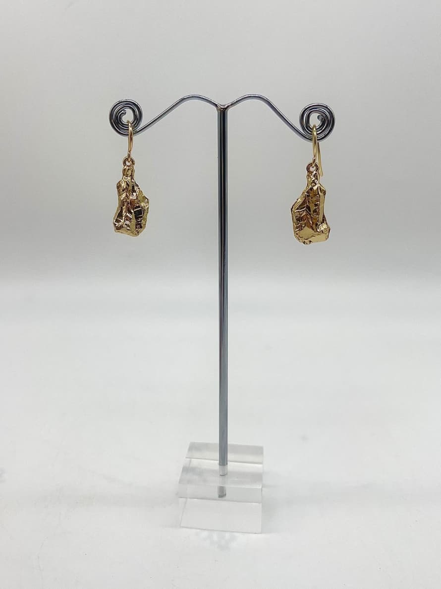 Pilgrim Gold Rock Earrings