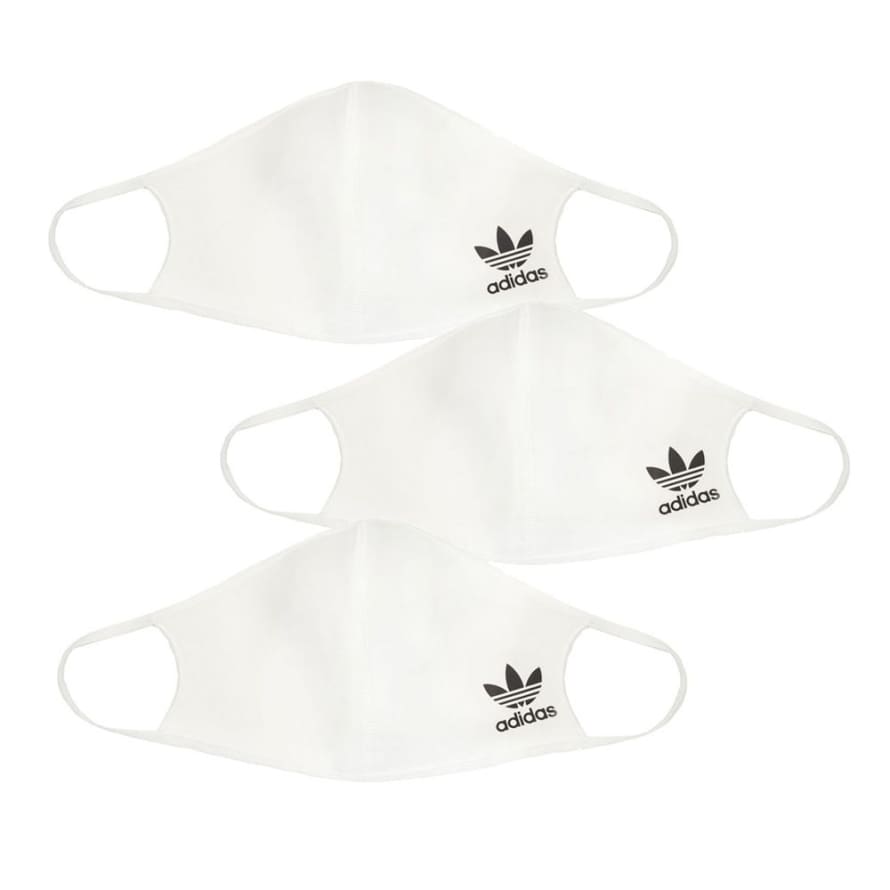 Adidas Face Masks 3 Pack - White