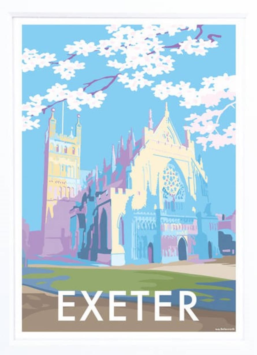 Becky Bettesworth Exeter Cathedral Print A4 Print