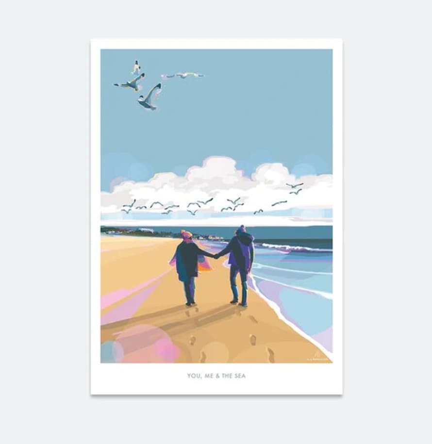 Becky Bettesworth You, Me and the Sea A4 Print 