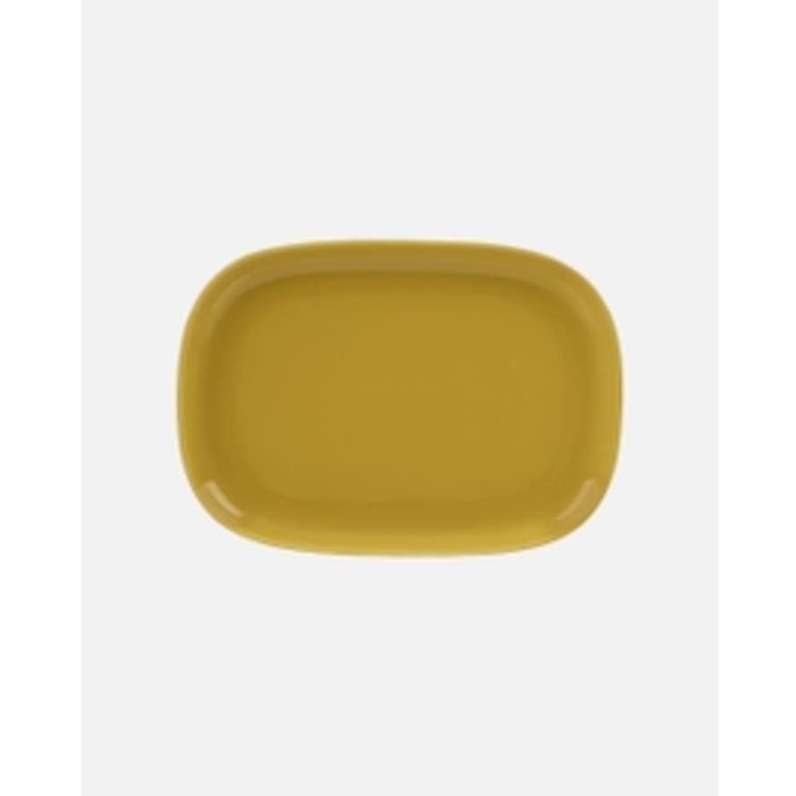Marimekko piatto da portata ovale giallo ocra 