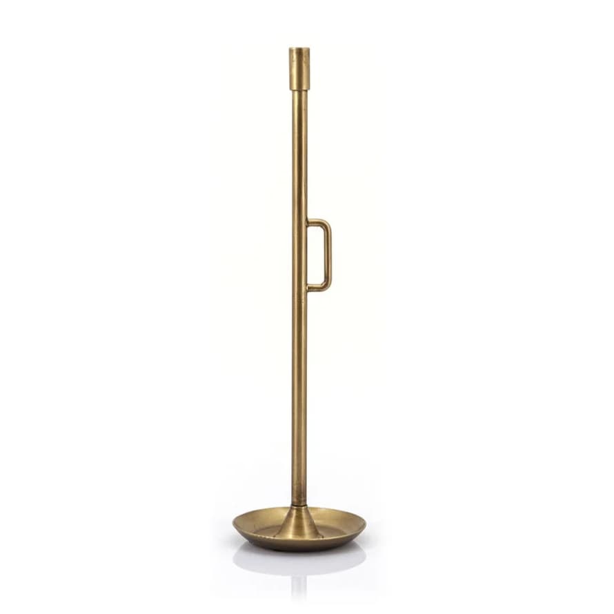 By-Boo Large Brass Wick Candle Holder