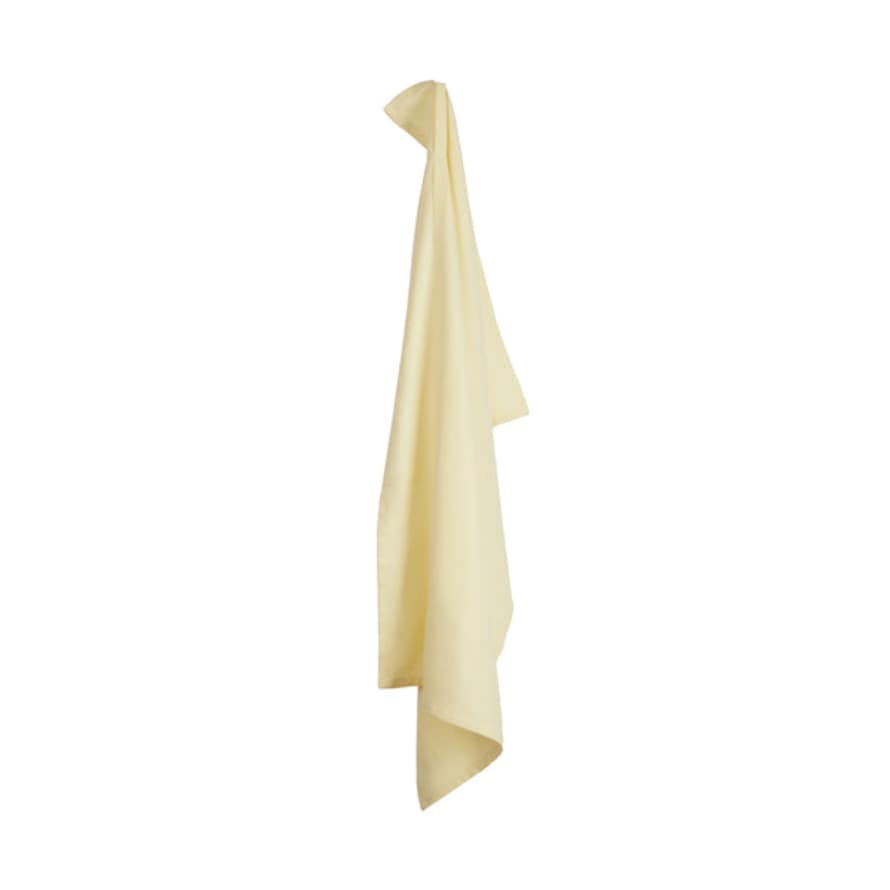 The Organic Company Organic Cotton Kitchen Towel In Pale Yellow