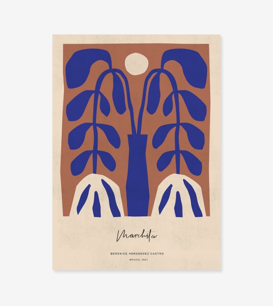 Paper Collective Marchita by Berenice Hernandez - 50x70 Poster