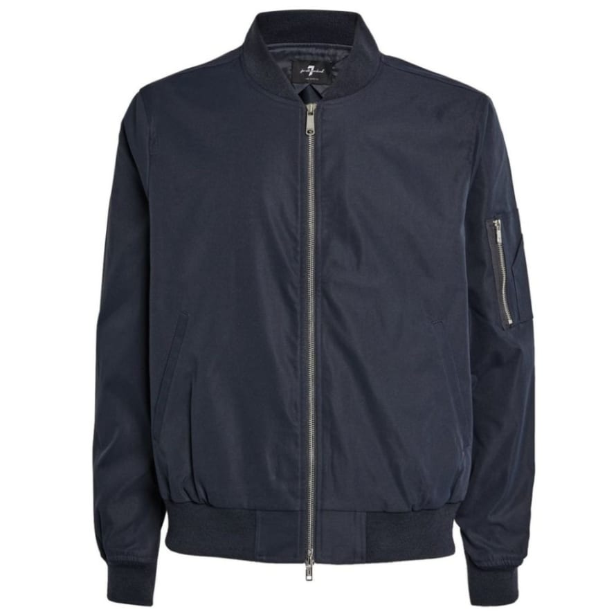 7 For All Mankind  Navy Bomber Tech Series Jacket 