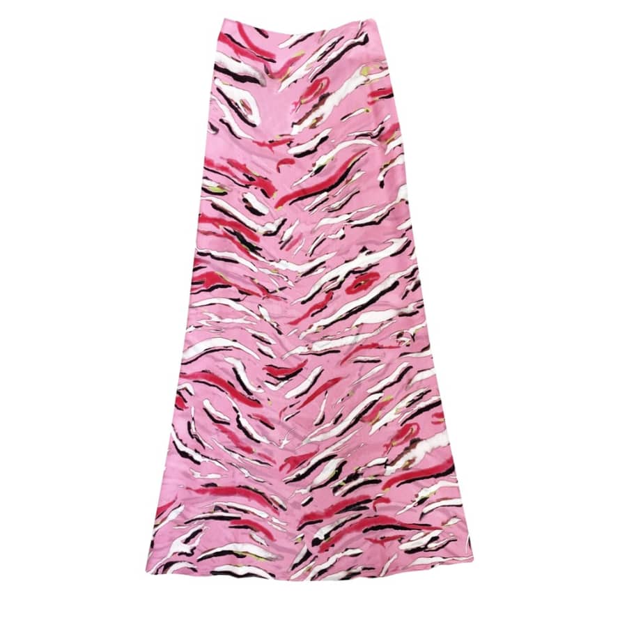 Hayley Menzies Tiger Splash Pink A Line Maxi Skirt