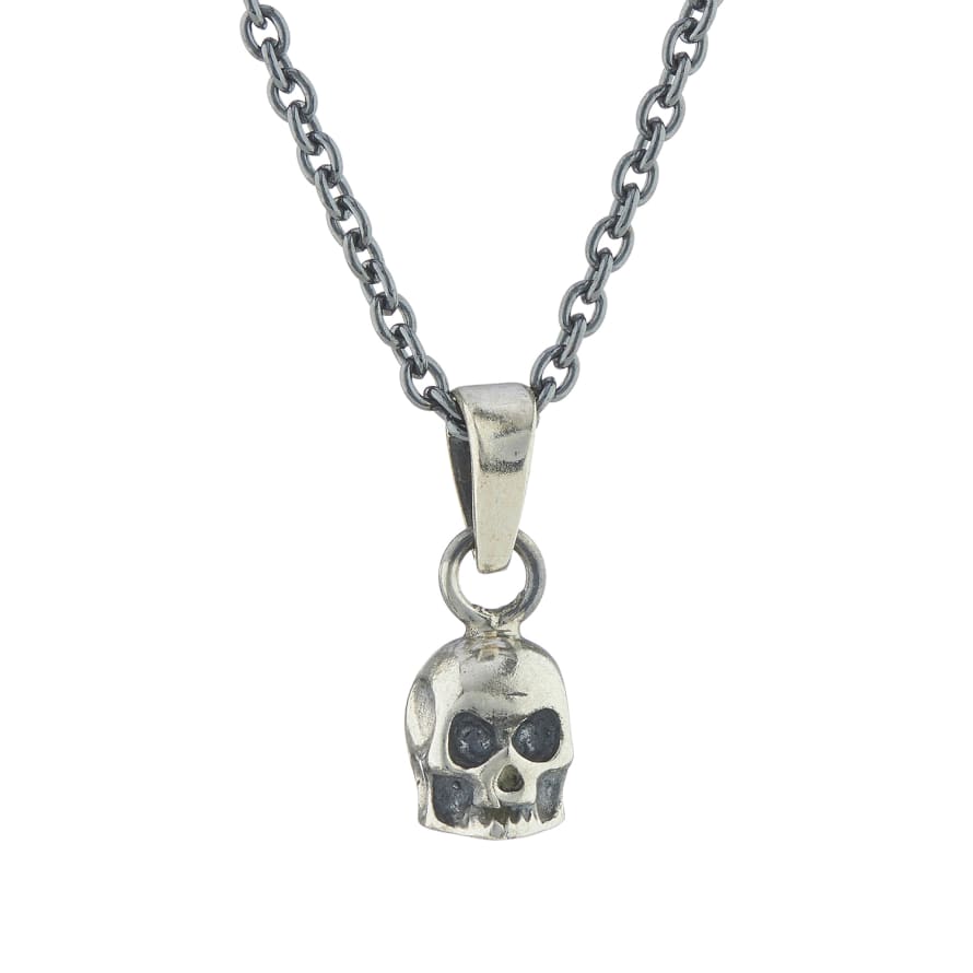 CollardManson 925 Silver Skull Necklace