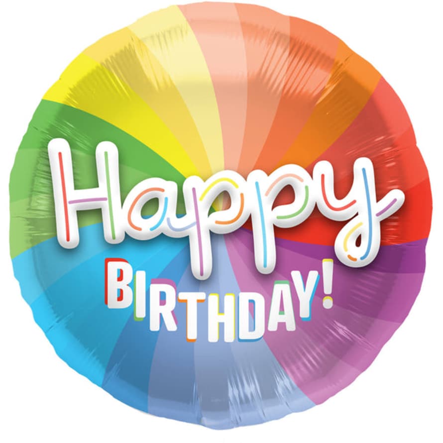 Folat Foil Balloon 3d Happy Birthday - 56 Cm