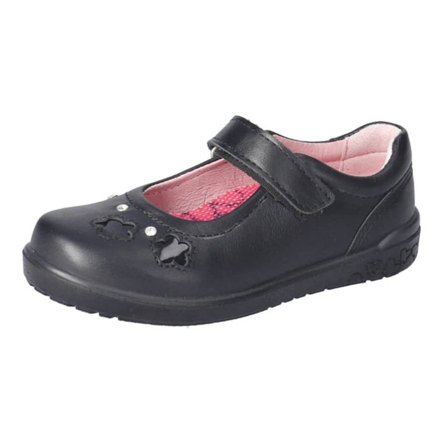 Ricosta Leya Leather School Shoe (black) 25-31
