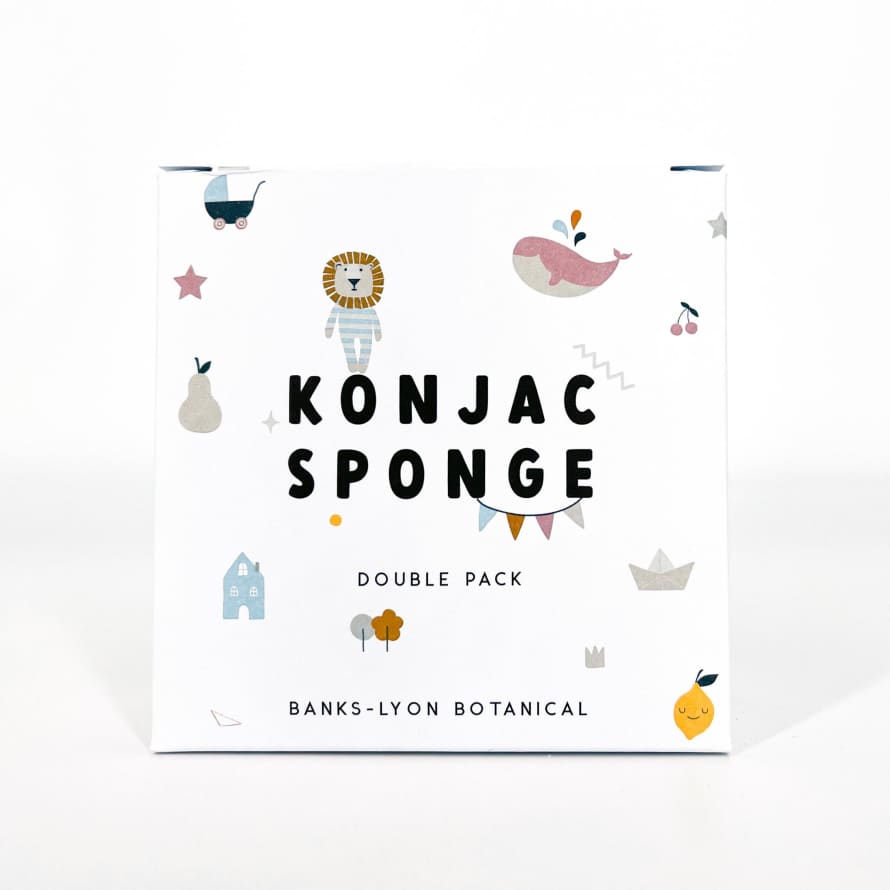Banks-Lyon Pack of 2 Konjac Sponges
