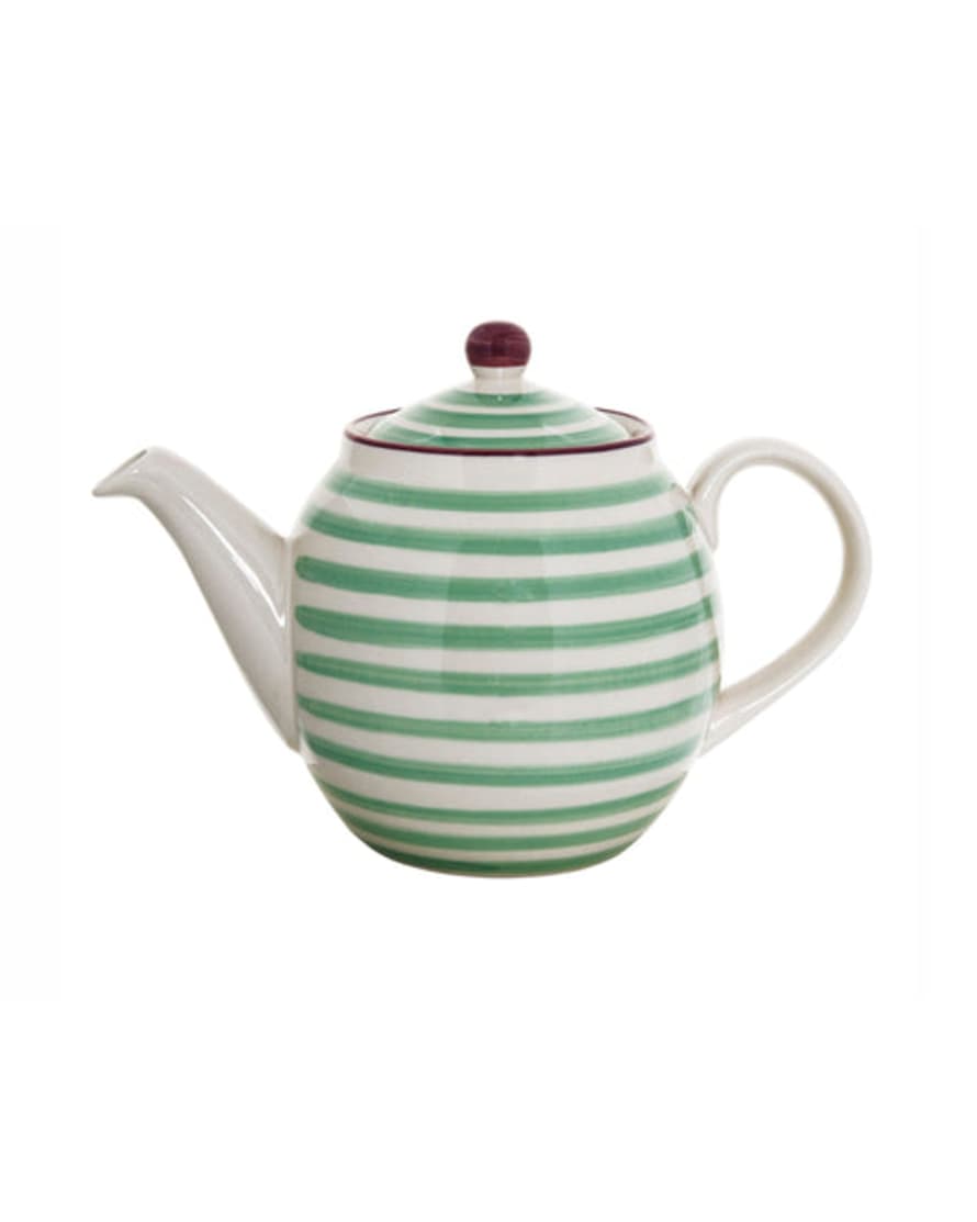 Bloomingville Patrizia Teapot In Green Stoneware