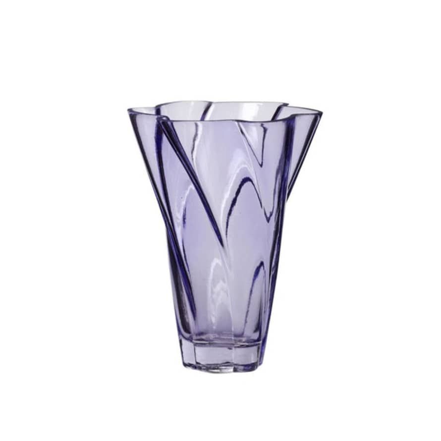 Hubsch Bloom Vase Purple