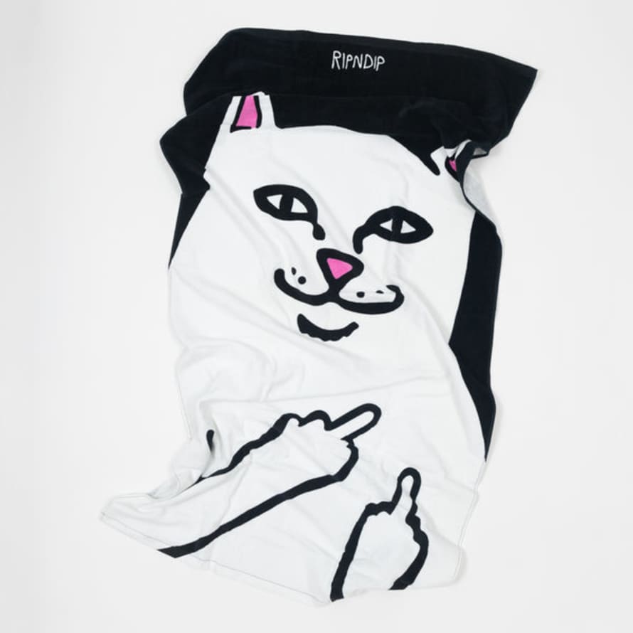 RIPNDIP Lord Nermal Beach Towel In Black