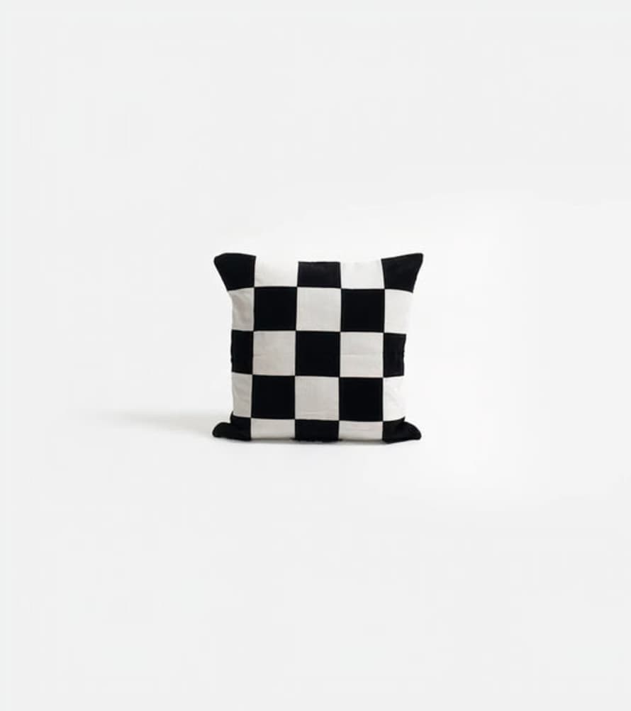 bon bon fistral Checkerboard Cushion