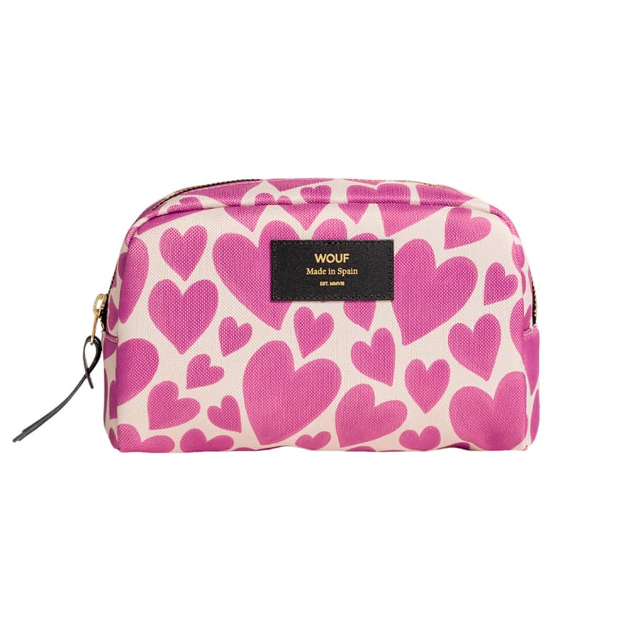 Wouf Wouf Pink Love Toiletry Bag