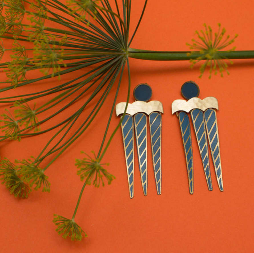 india Ocean Collection Narwhal Earrings