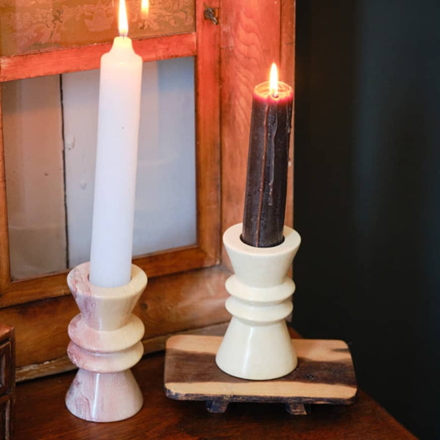 Kenya Kenyan Soapstone Tealight Candle Holder 'natural'